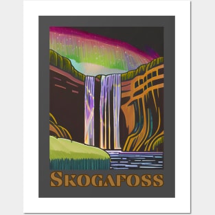 Skogafoss Waterfall Posters and Art
